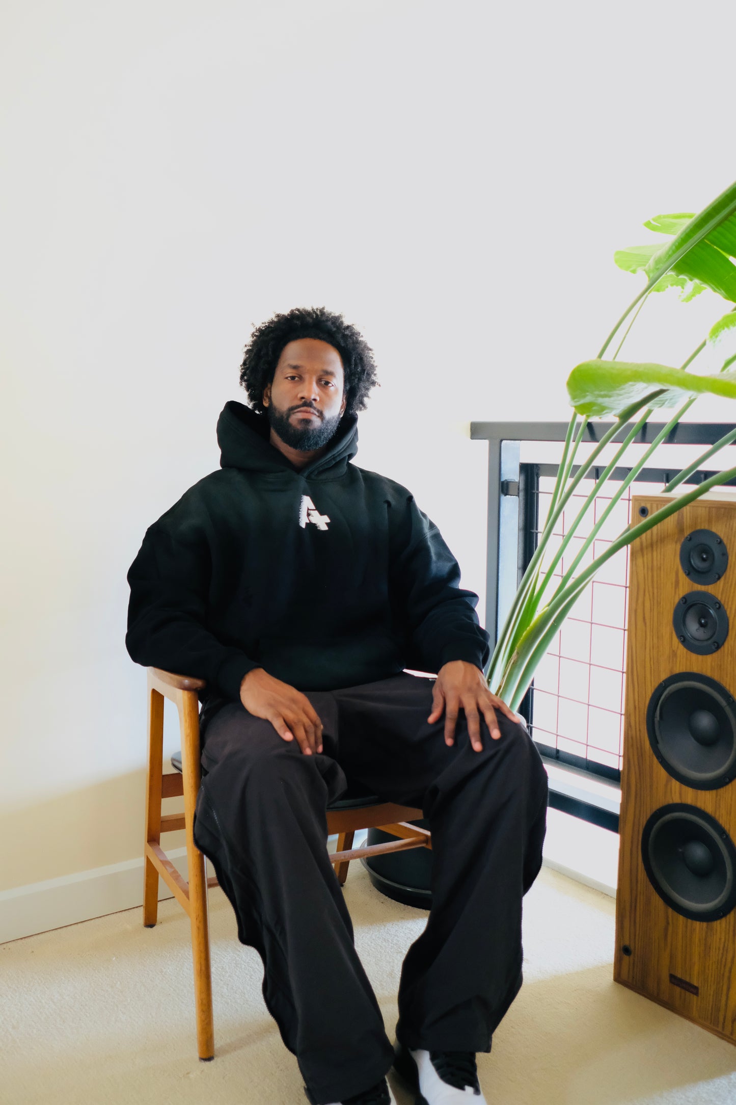 A+ Frayed Sunfade Boxy Hoodie