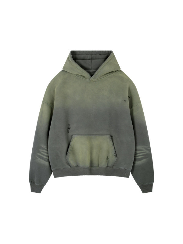 A+ Frayed Sunfade Boxy Hoodie