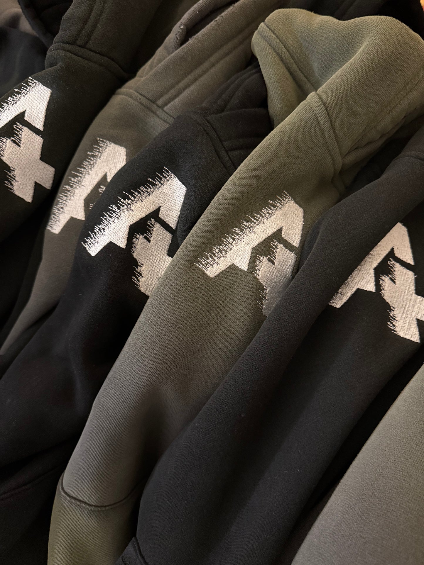 A+ Frayed Sunfade Boxy Hoodie